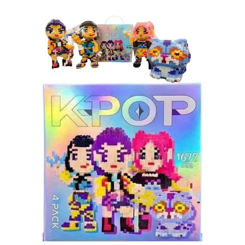 GENERICO - Set Armable Guerreras Kpop Demon Hunters - Set x 4 personajes