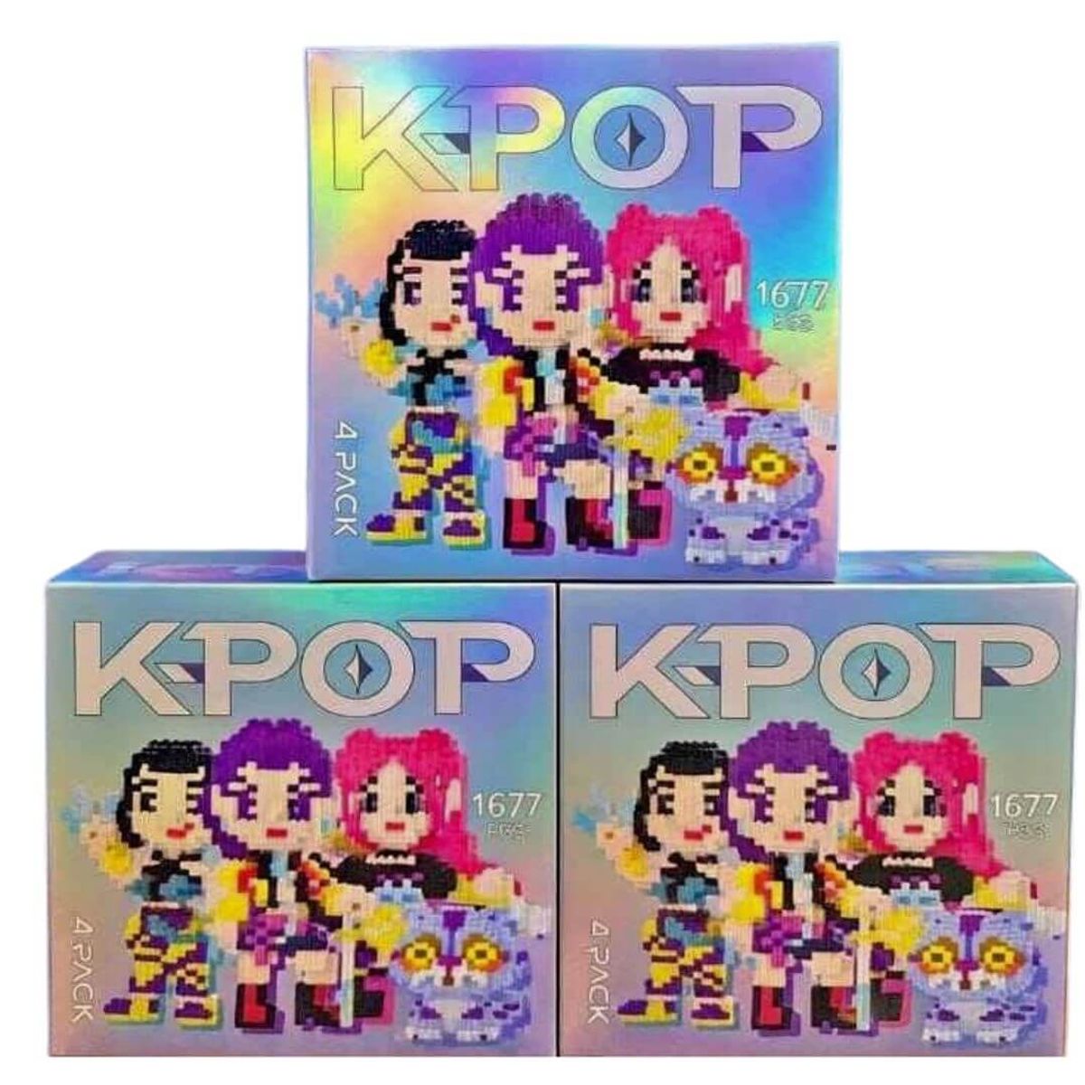 GENERICO - Set Armable Guerreras Kpop Demon Hunters - Set x 4 personajes