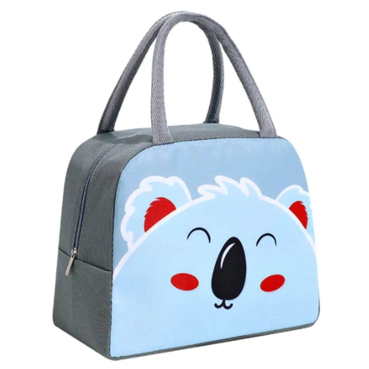 GENERICO - Lonchera Térmica de Alimentos y Bebidas Gris Koala