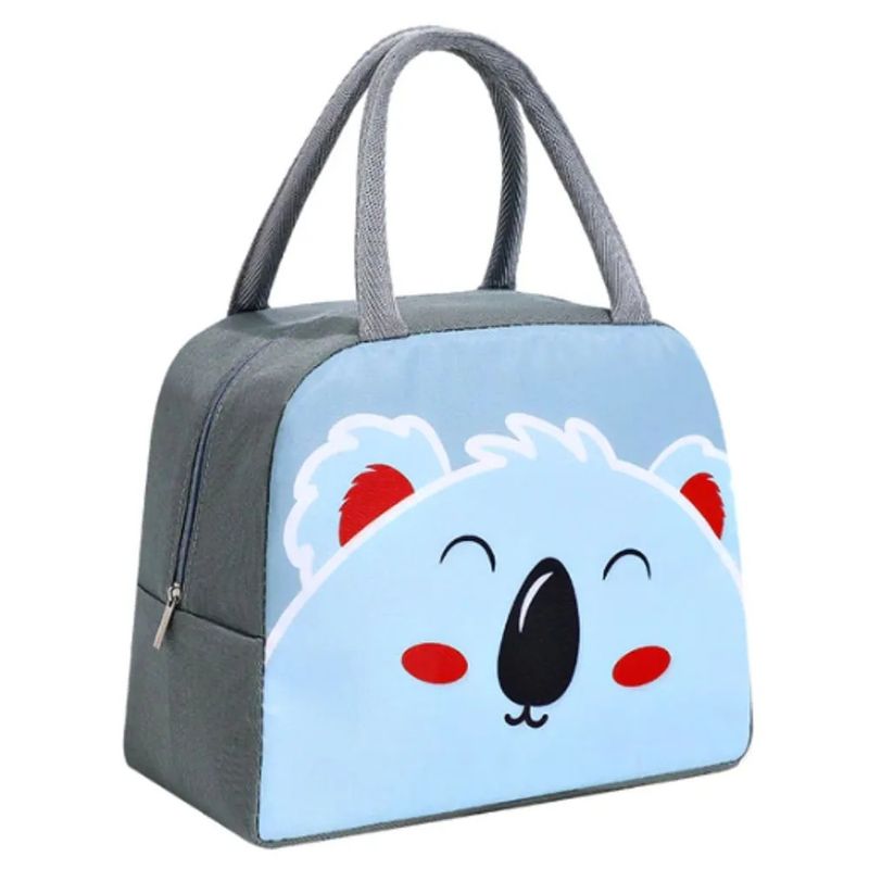 GENERICO - Lonchera Térmica de Alimentos y Bebidas Gris Koala