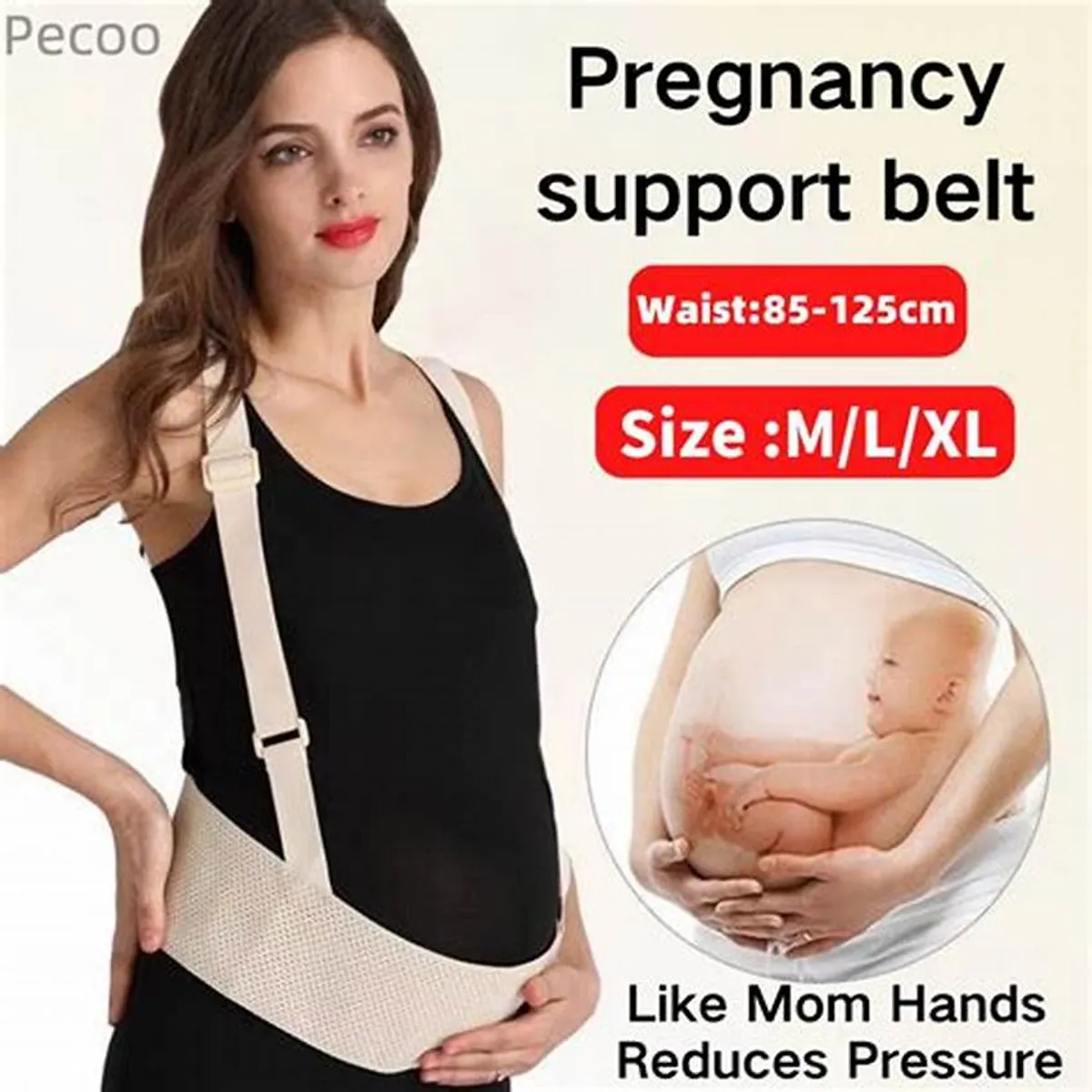 GENERICO - FAJA DE SOPORTE PARA EMBARAZO Y RECUPERACIÓN POSPARTO