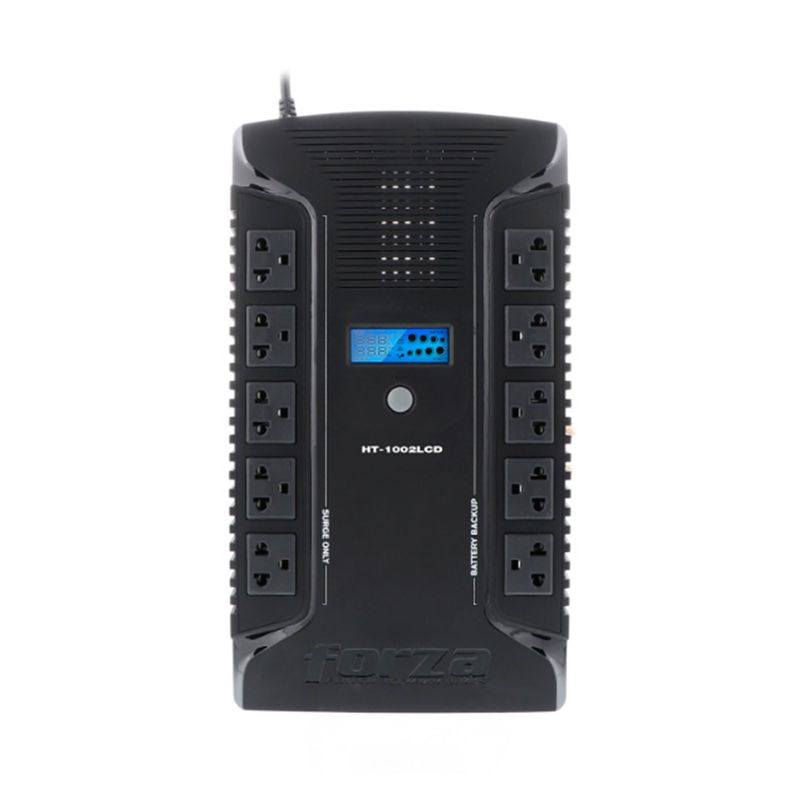 FORZA - UPS INTERACTIVA FORZA 600W 1000VA 220V NEGRO PN HT-1002LCD