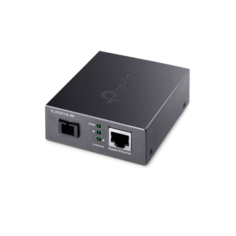 TP LINK - CONVERSOR DE MEDIOS TP-LINK 1000MBPS RJ45 1×GIGABIT 2KM PN FC311A-20