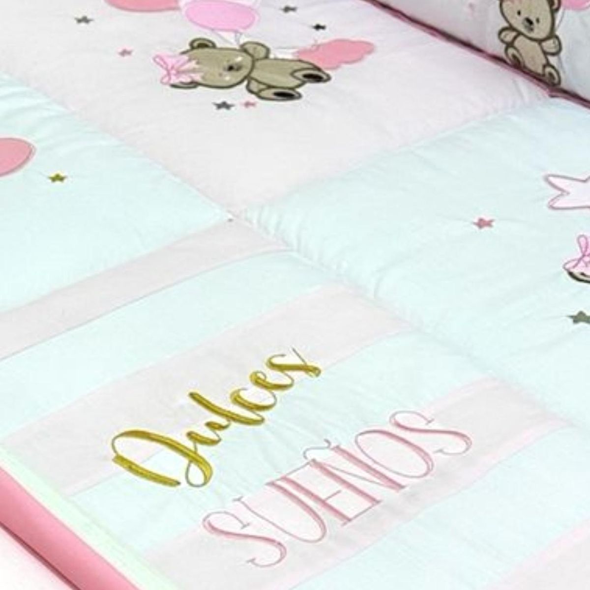 BABY MERINOS - Set de Cuna y 4 protectores - Prestige - Osita DS - S02