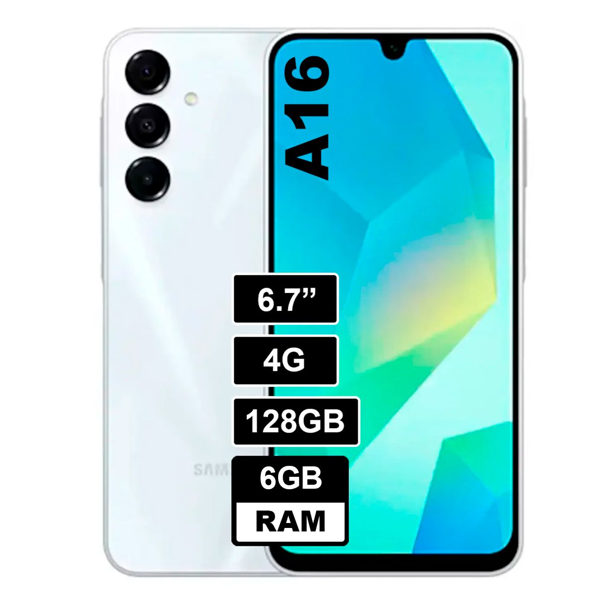 SAMSUNG - Celular Samsung Galaxy A16 4G 6GB 128GB Gris