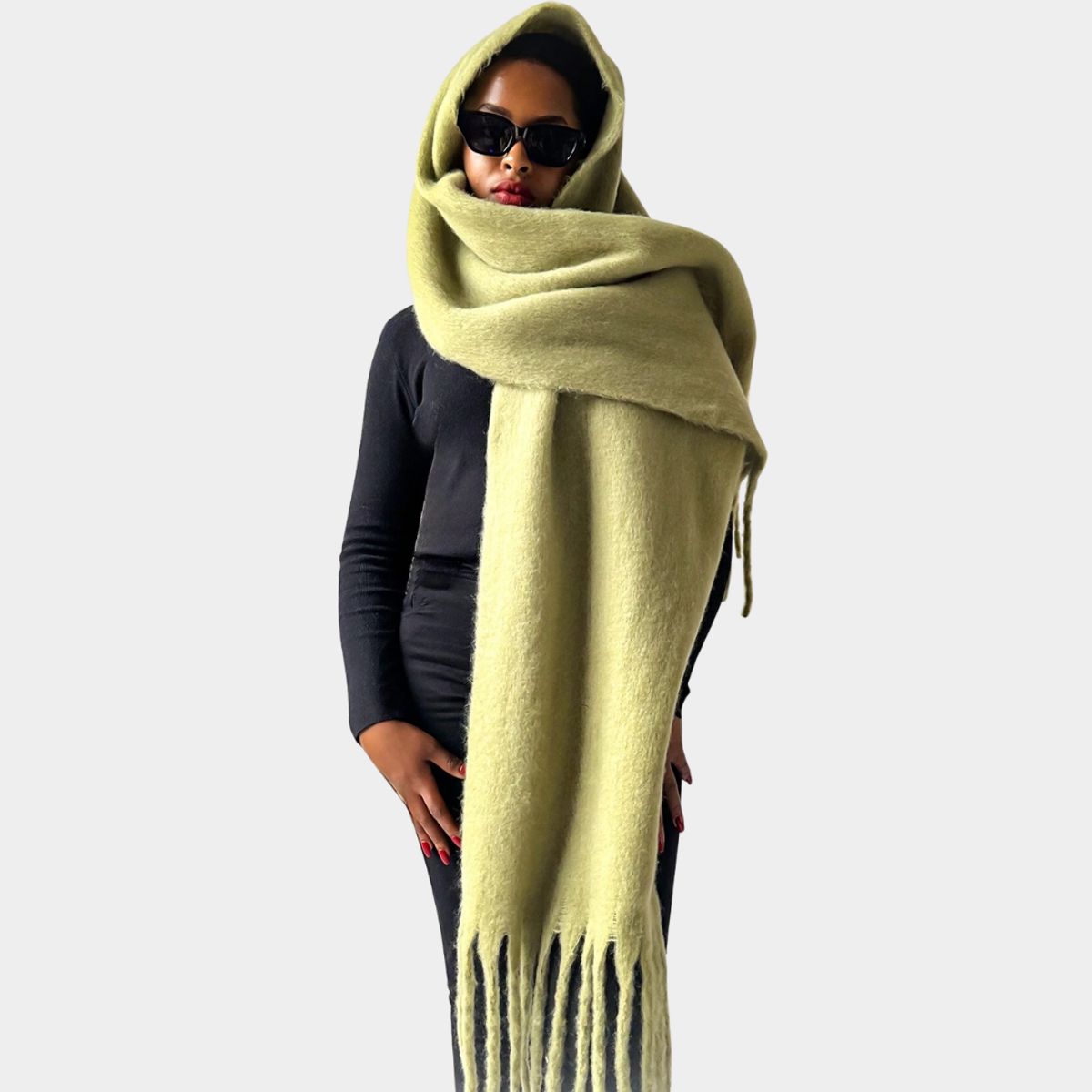 GENERICO - Maxi Bufandas Cashmere Pashmina 220x40cms