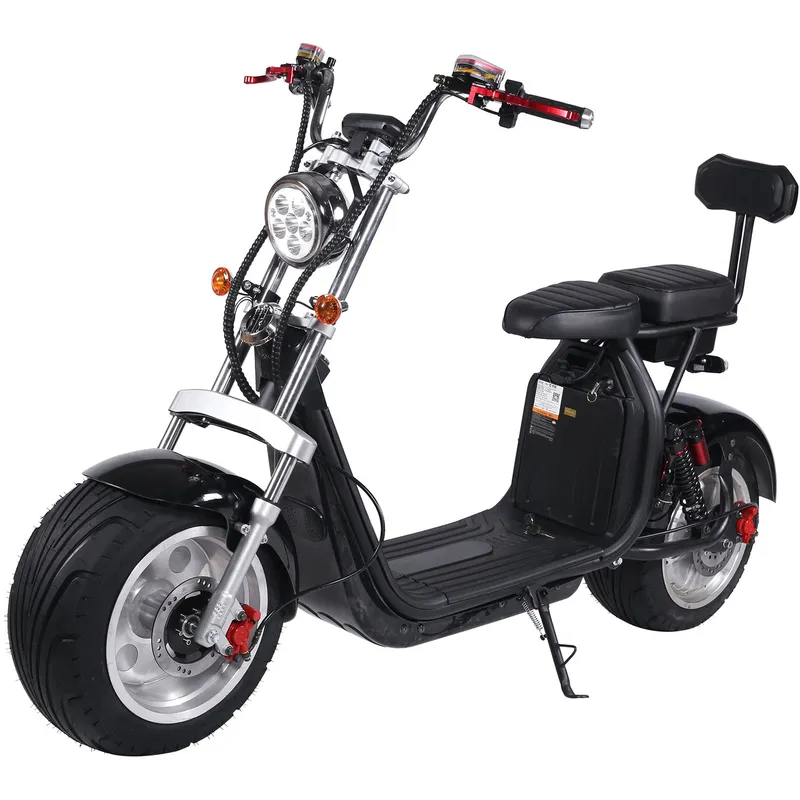 GREEN RIDER - Moto Eléctrica Chopper Pro color negro