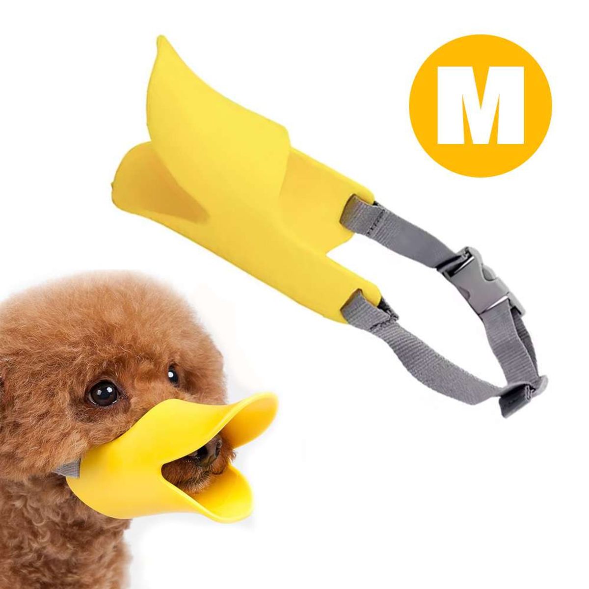 AMICATS - Bozal Pico de Pato para Mascotas - Talla M