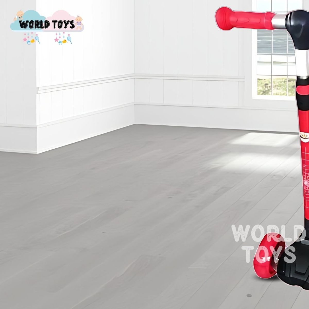 KIDS - Scooter para Niños con Kit de Protección «FUNNY KIDS» Red