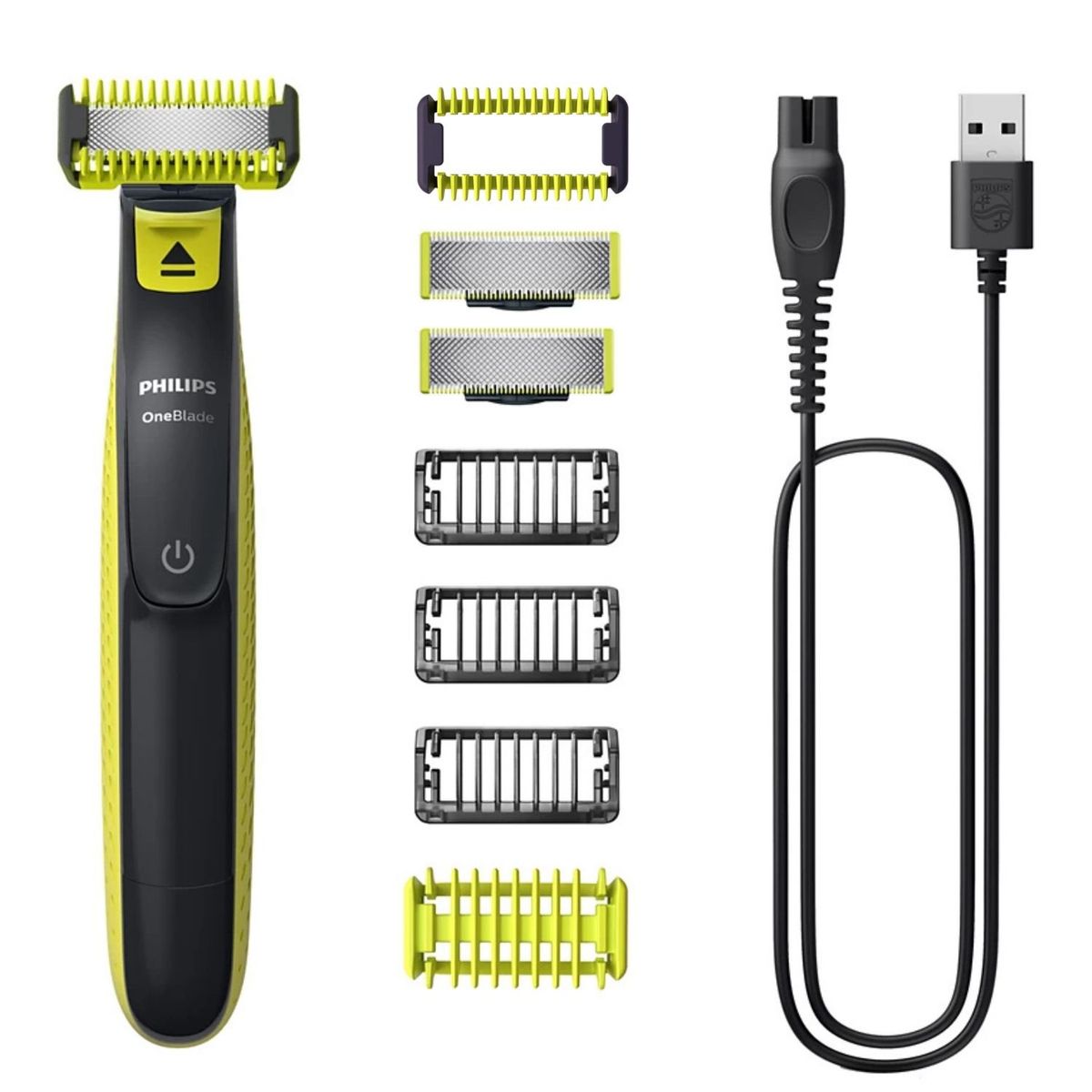 PHILIPS - Recorte perfile y afeite PHILIPS QP2824 seco y resistente al agua IPX7