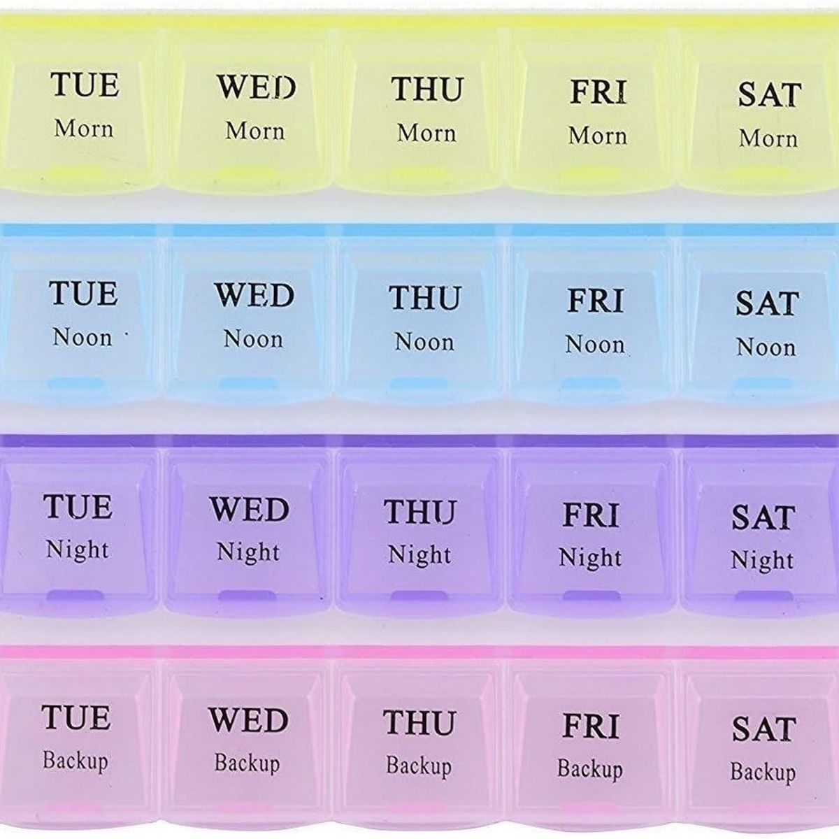 GENERICO - PASTILLERO ORGANIZADOR DE PASTILLAS MENSUAL 28 COMPARTIMIENTOS