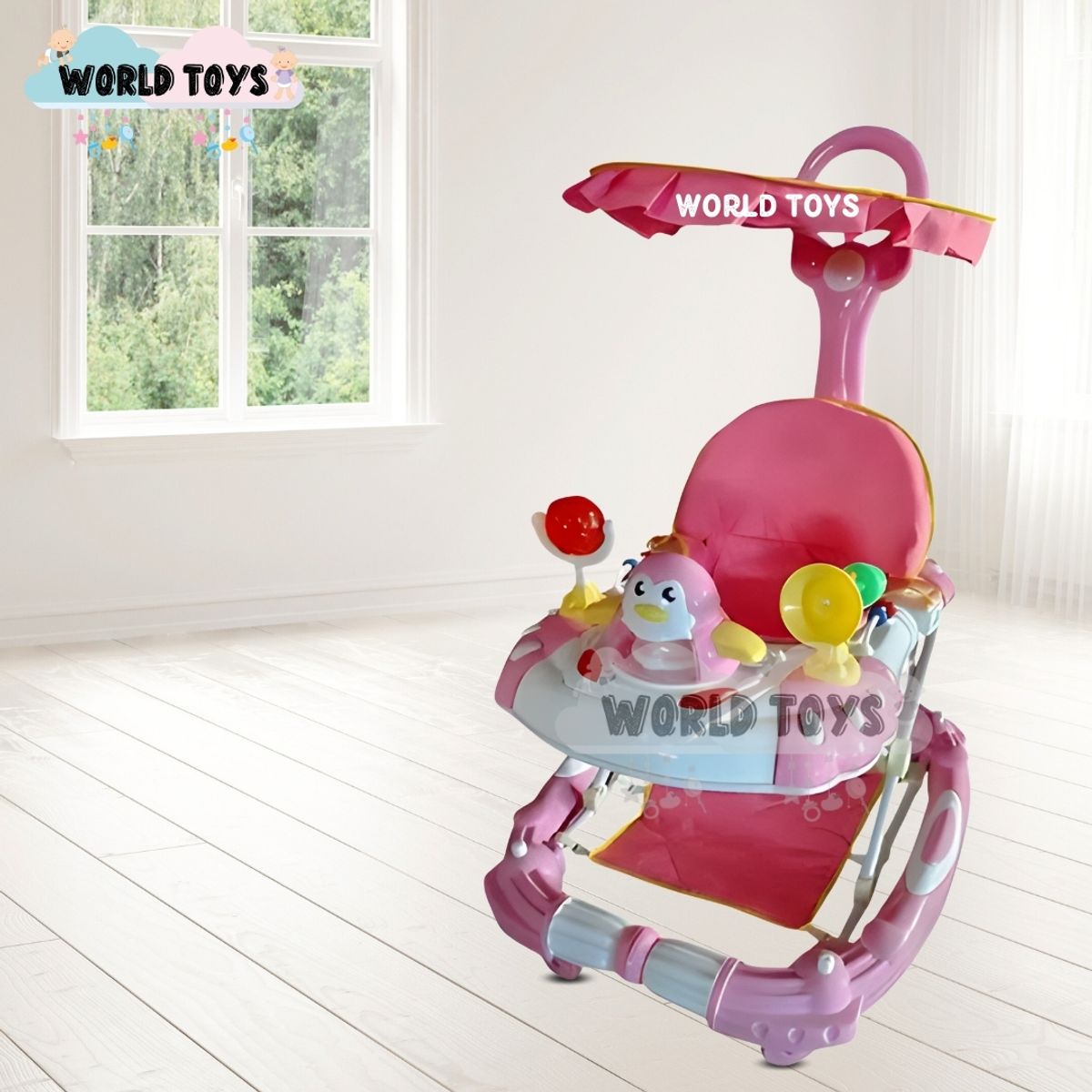 Andador con Tablero Musical «HAPPY PENGUIN» Light Pink, marca CONFORT - Foto 2