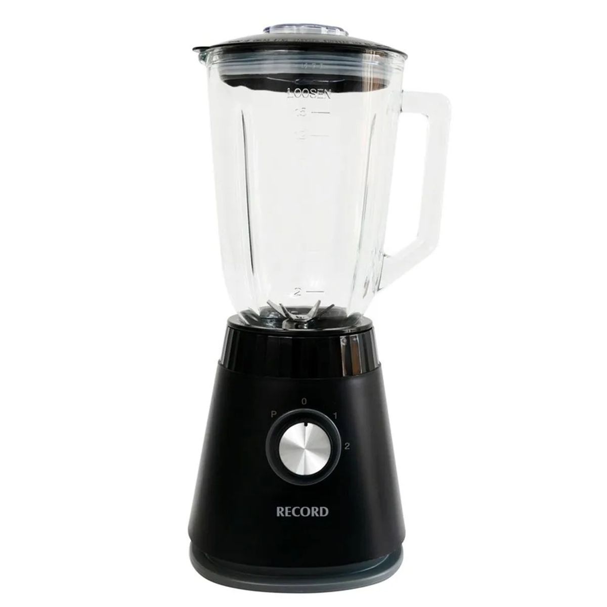 RECORD - LICUADORA RECORD 2 VELOCIDADES CON PULSADOR DE 1.5 LT NEGRO