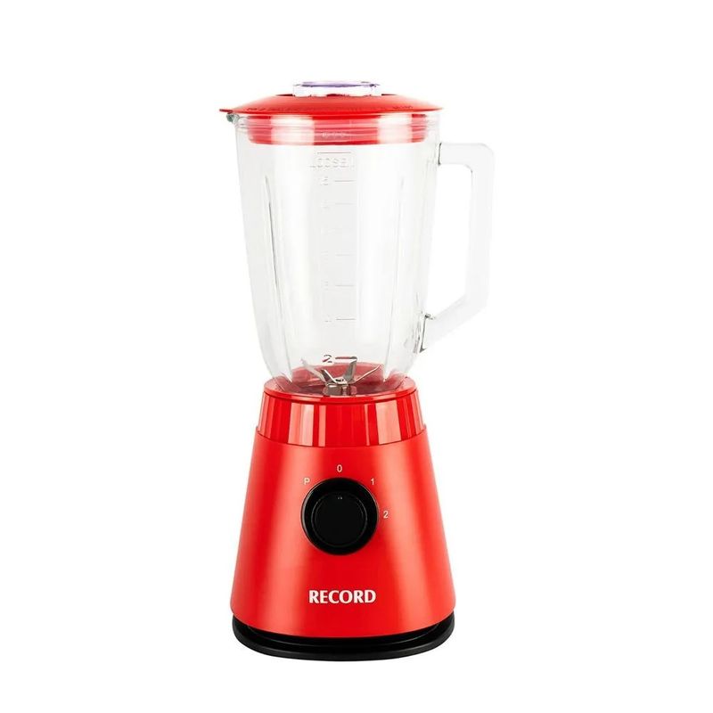 RECORD - LICUADORA RECORD 2 VELOCIDADES CON PULSADOR DE 1.5 LT ROJO