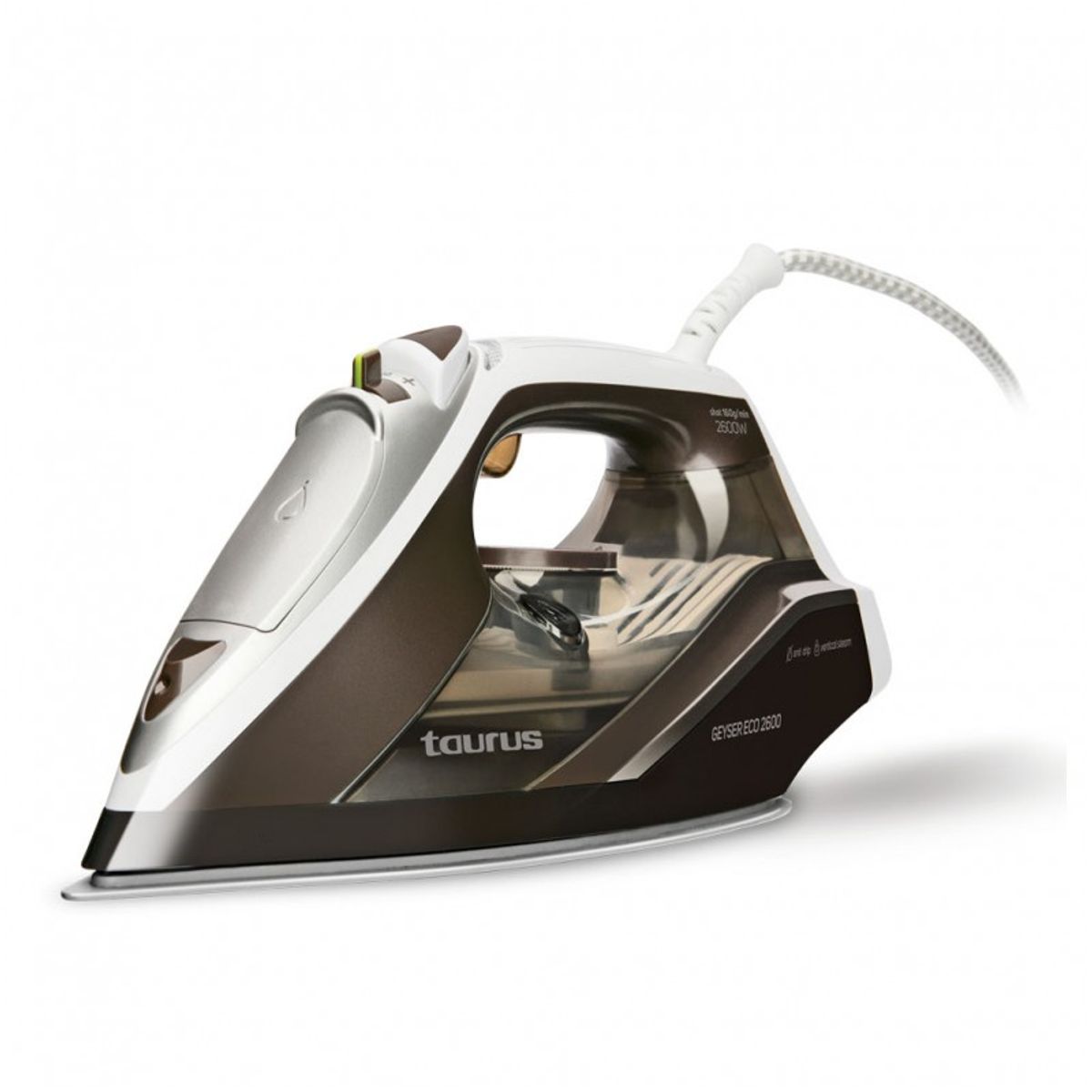 TAURUS - Plancha a Vapor 2600 watts Marrón Taurus GEYSER ECO 2600
