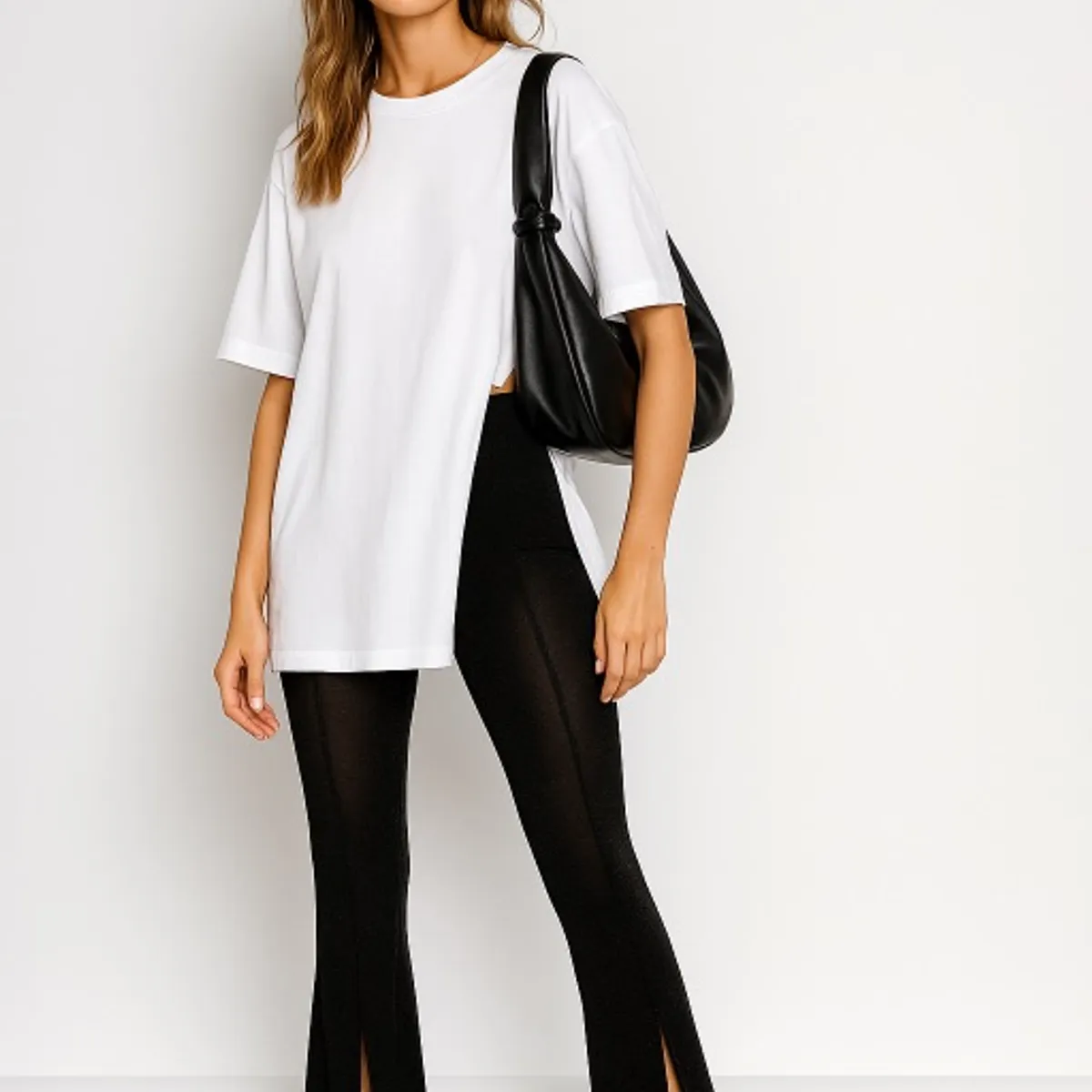 AMA OUTFITTERS - POLO DE ALGODÓN ASIMETRICO