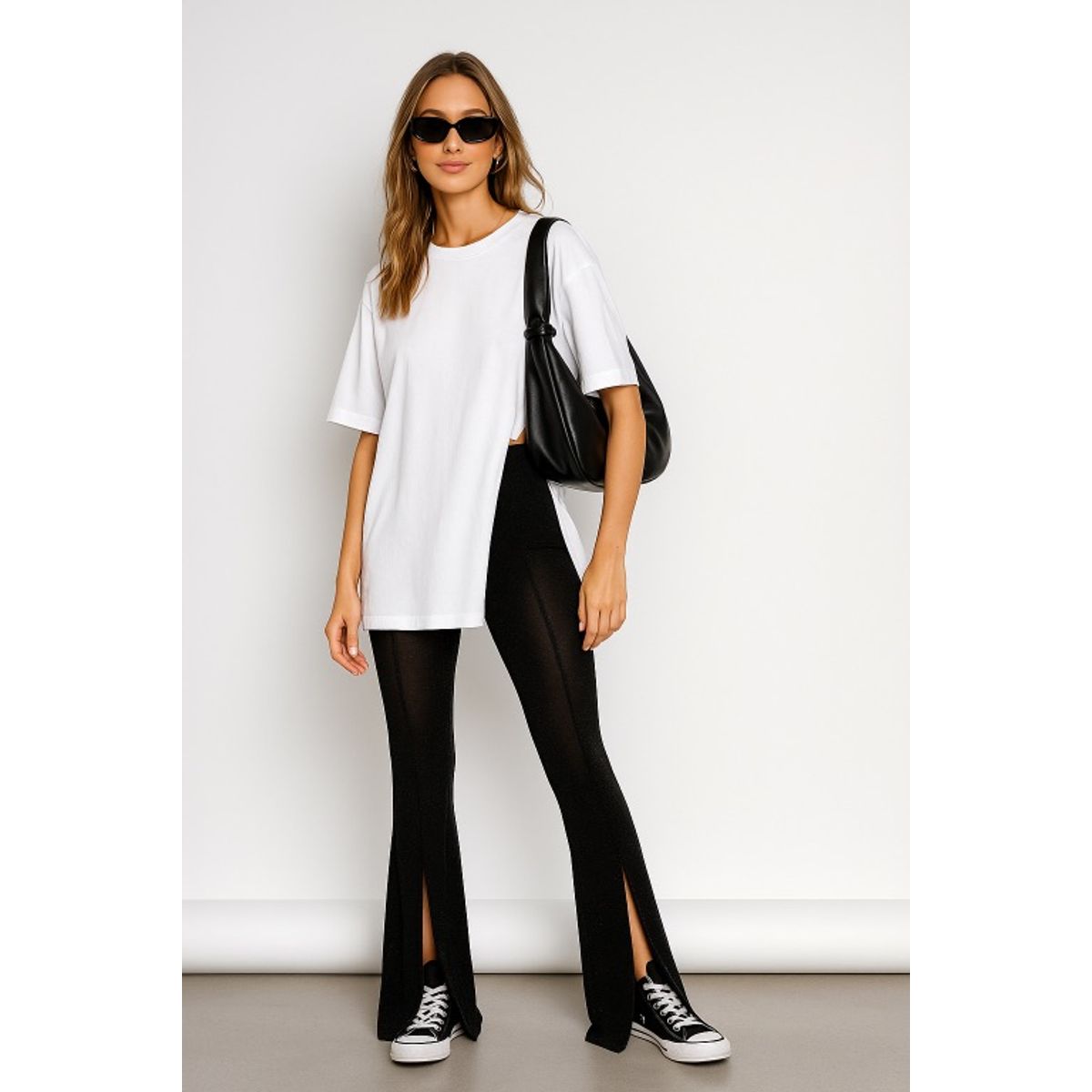 AMA OUTFITTERS - POLO DE ALGODÓN ASIMETRICO