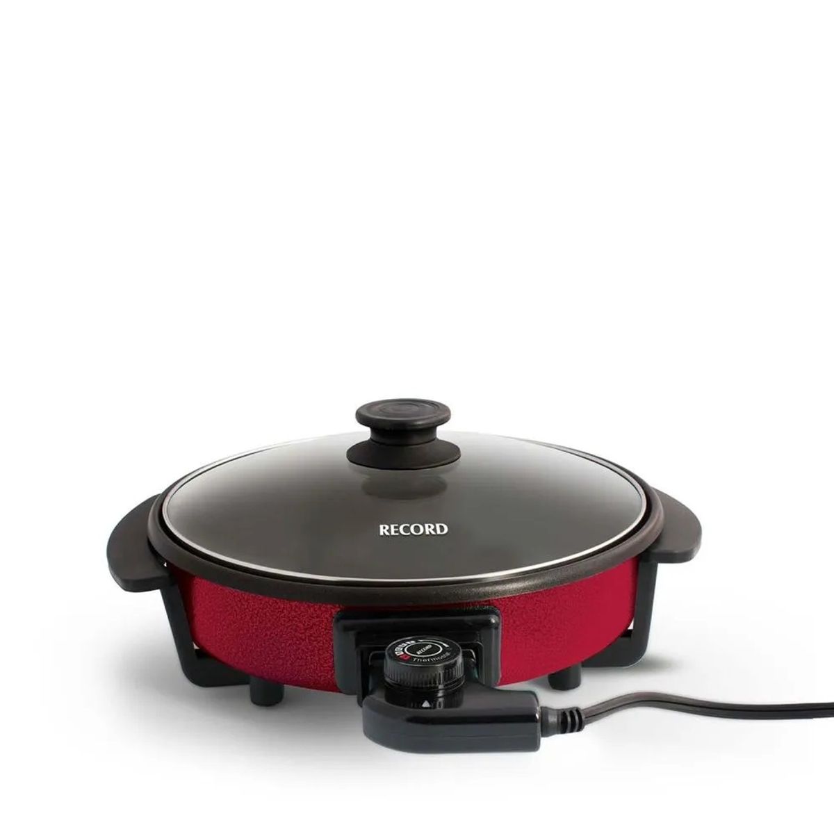 RECORD - SARTEN ELECTRICA RECORD MULTICOCCION 30 CM C/TAPA ROJA