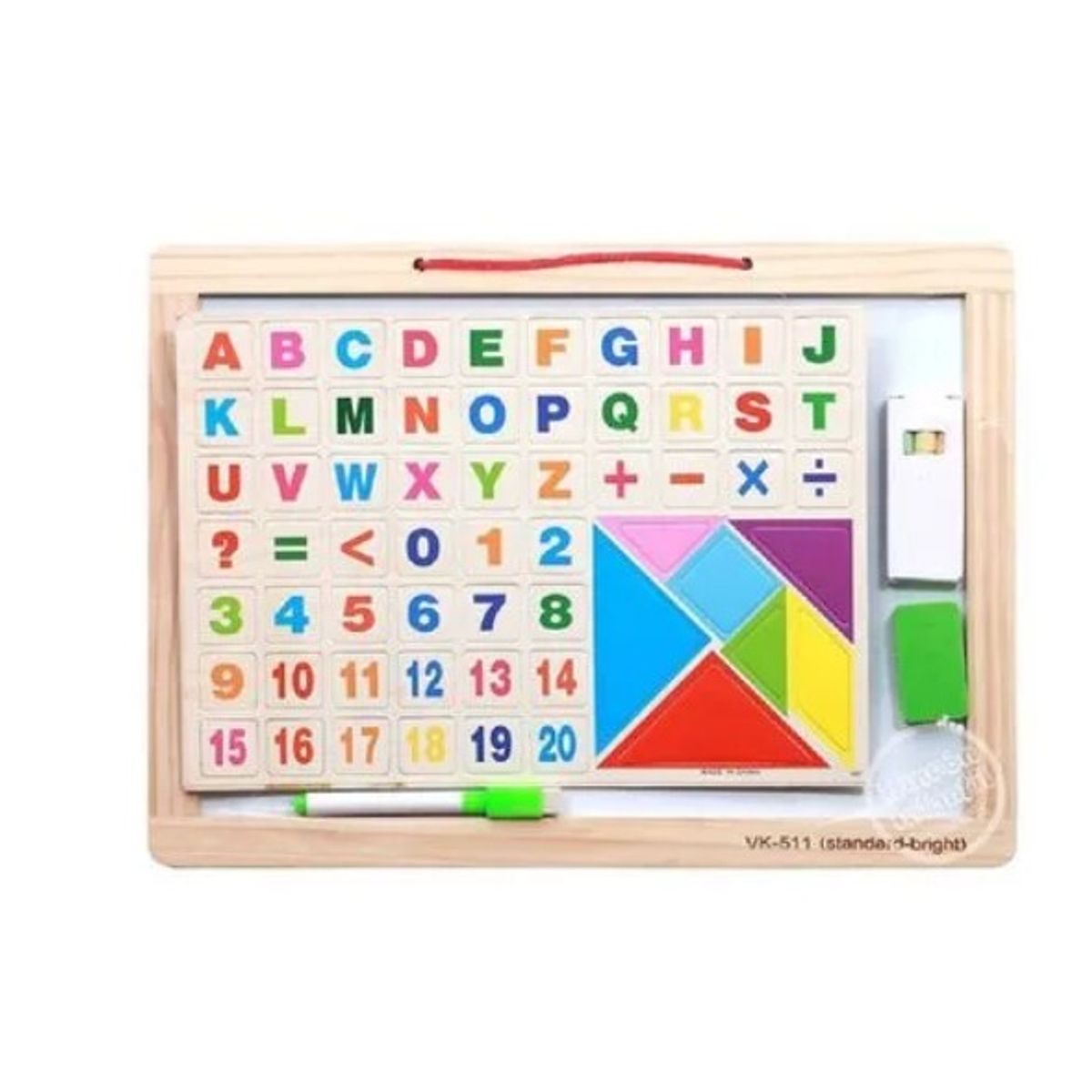 GENERICO - PIZARRA MAGNÉTICA DIDÁCTICA LETRAS Y TIZAS