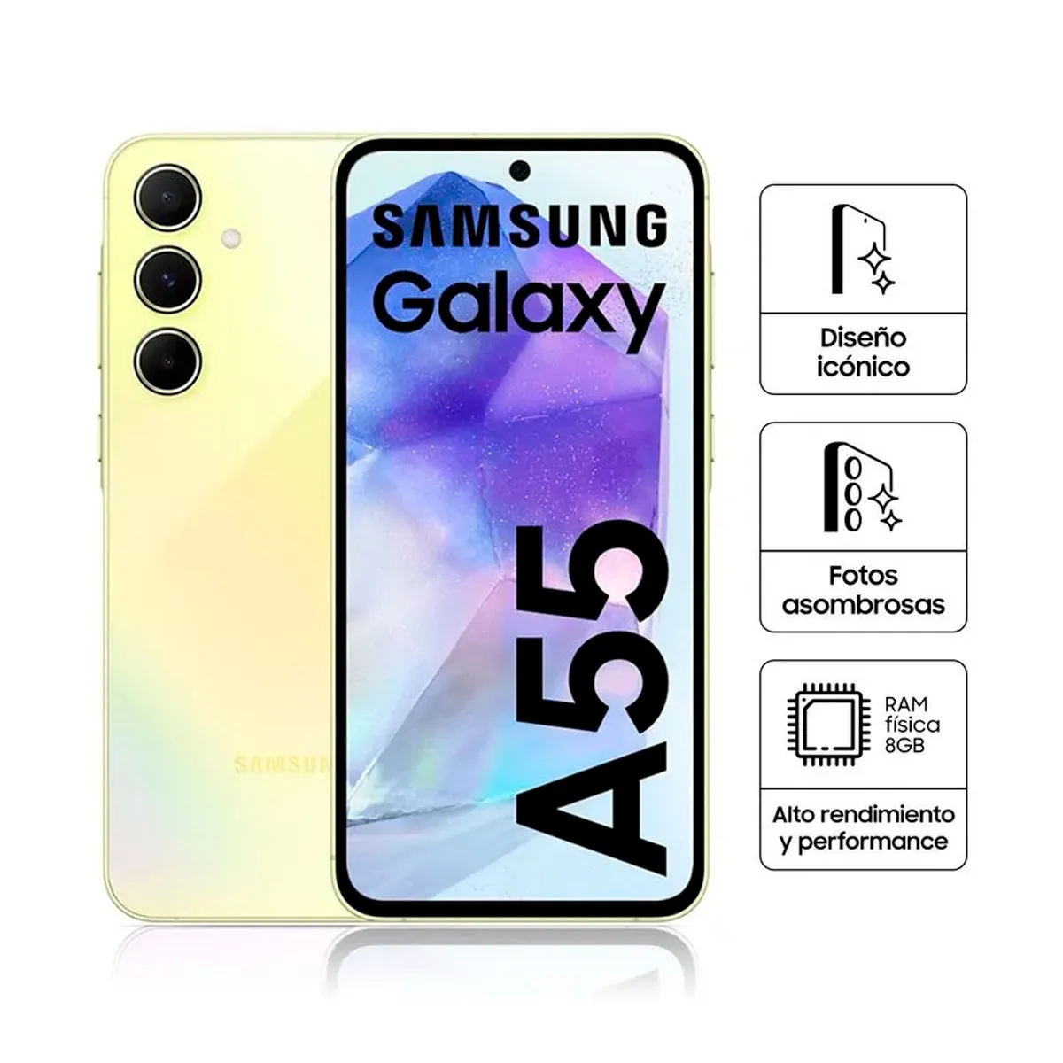 SAMSUNG - Celular Samsung Galaxy A35 5G 8GB RAM 256GB Amarillo