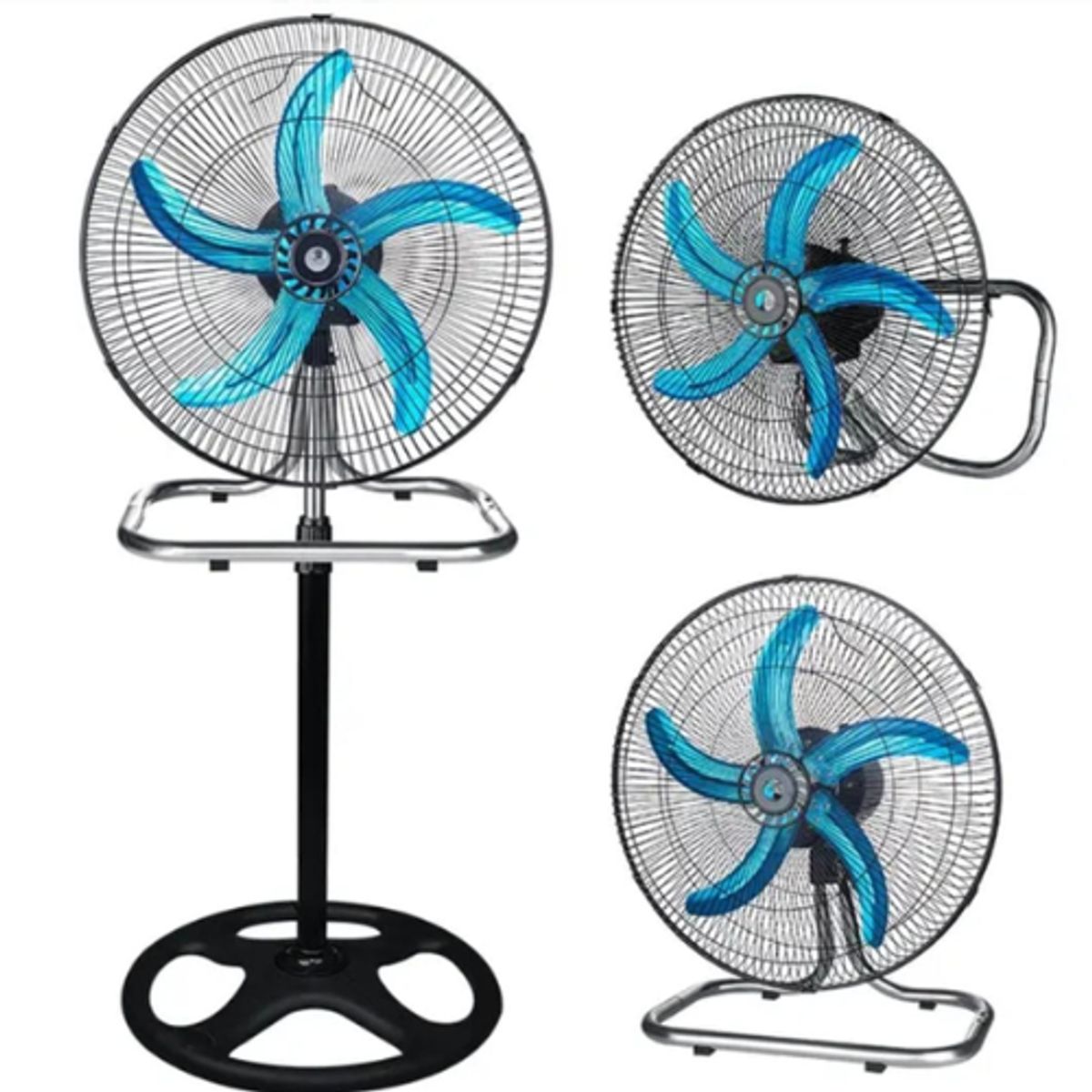 GENERICO - VENTILADOR 3 EN 1 18"-PIE PARED Y MESA