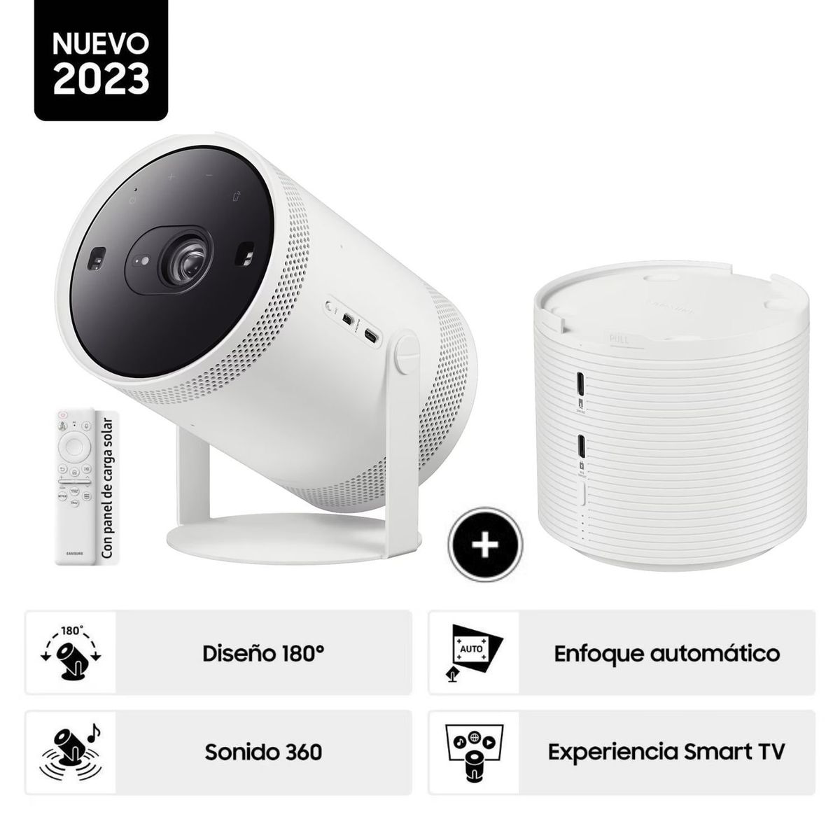 SAMSUNG - Proyector Samsung The Freestyle 2da Gen Full HD SP-LFF3CLAXXPE + Batería Portable