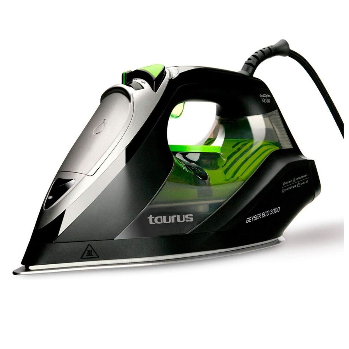 TAURUS - Plancha a Vapor Taurus Black GEYSER ECO 3000