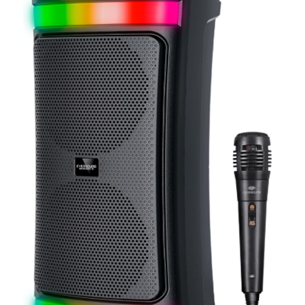 EVERSOUND - Parlante Torre BROADWAY 6  EV5007  RGB BT MIC FM mSD/USB EVERSOUND