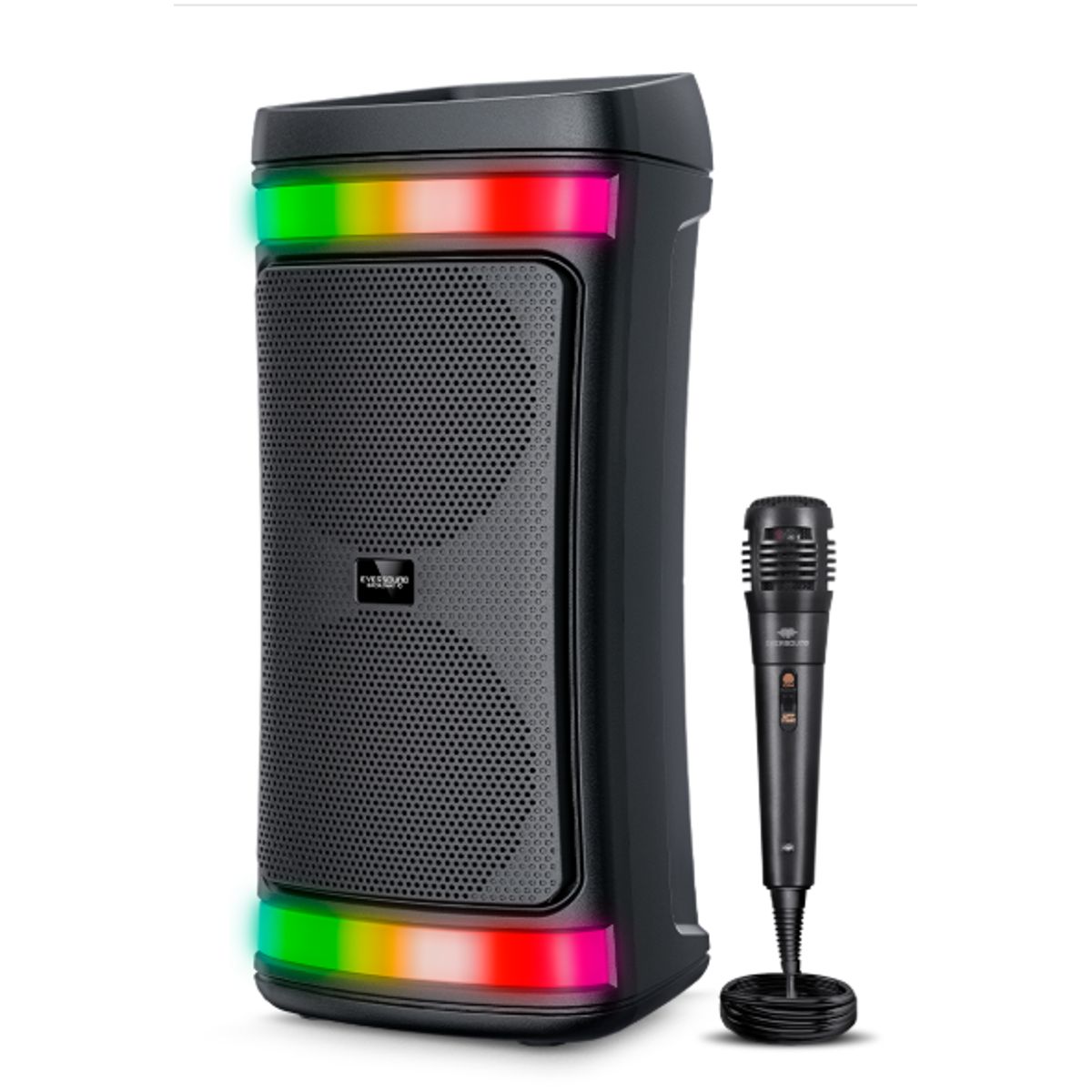 EVERSOUND - Parlante Torre BROADWAY 6  EV5007  RGB BT MIC FM mSD/USB EVERSOUND