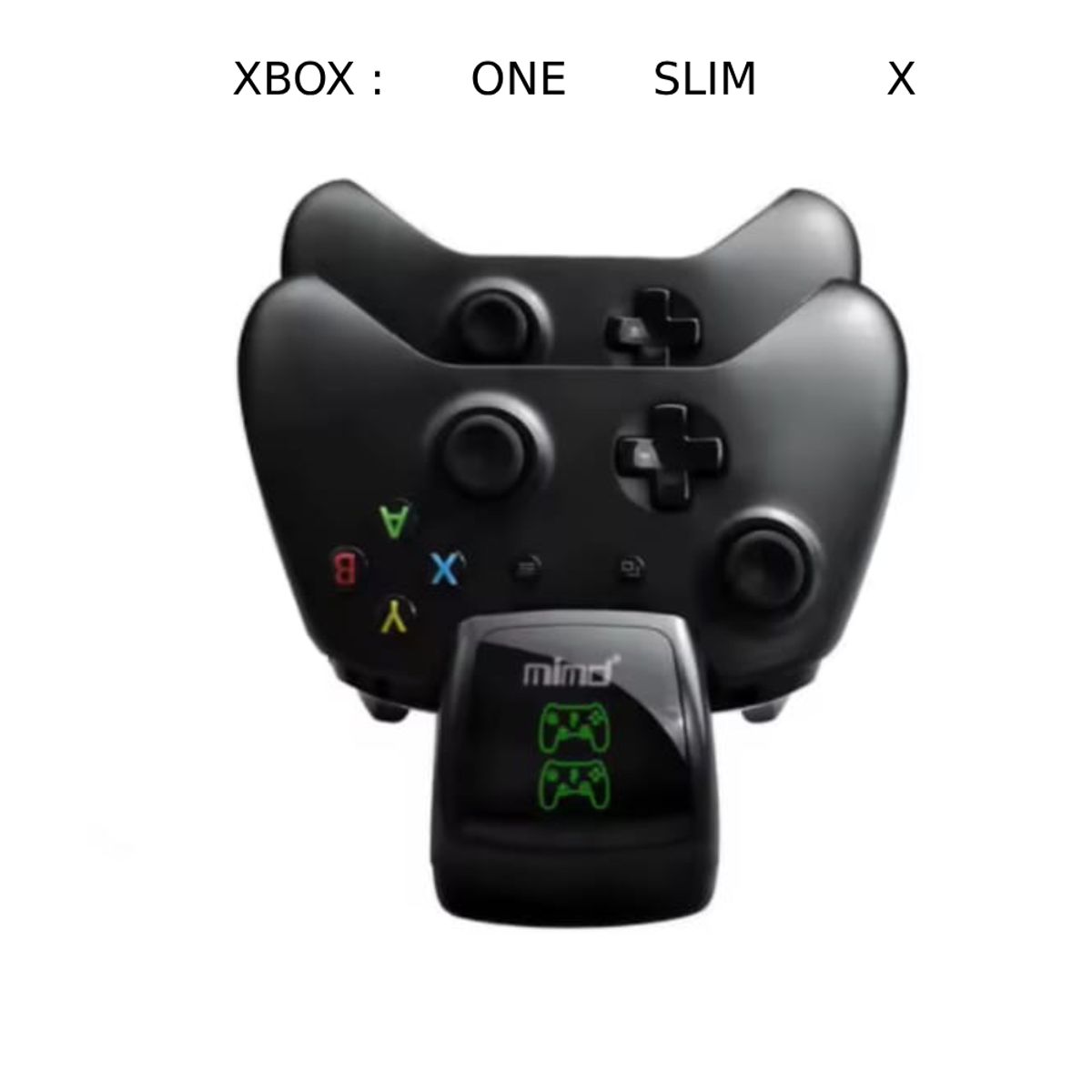 GENERICO - Base Cargador Mando XBOX ONE Slim X Doble Luz Led