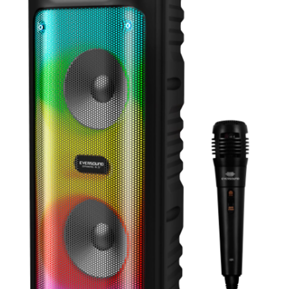 EVERSOUND - Parlante Torre DYNAMIC 6. 5   EV5006 RGB BT MIC FM mSD USB EVERSOUND