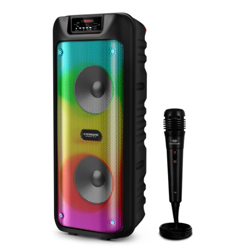 EVERSOUND - Parlante Torre DYNAMIC 6. 5   EV5006 RGB BT MIC FM mSD USB EVERSOUND