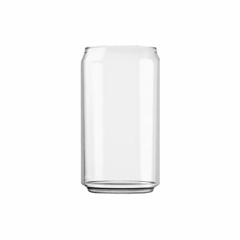 CRISTAR - VASO DE VIDRIO ESTILO LATA DE 12 OZ CRISTAR X 6 UNIDADES