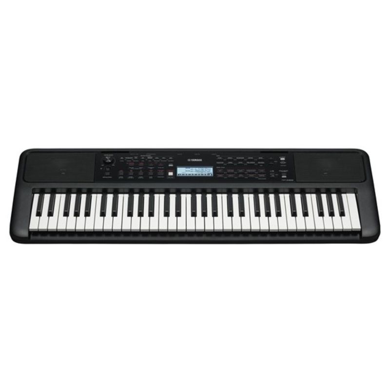 YAMAHA - Teclado Electrónico PSR-E383 61 Teclas + Adaptador - Negro