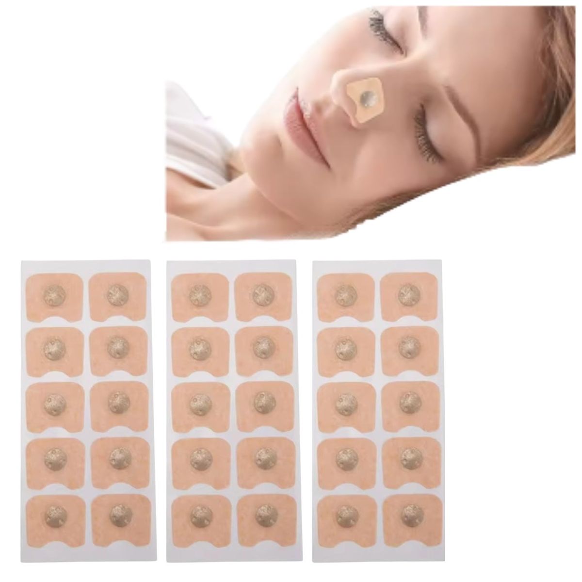 GENERICO - Parches Nasales Magnéticas Antirronquidos-Repuestos