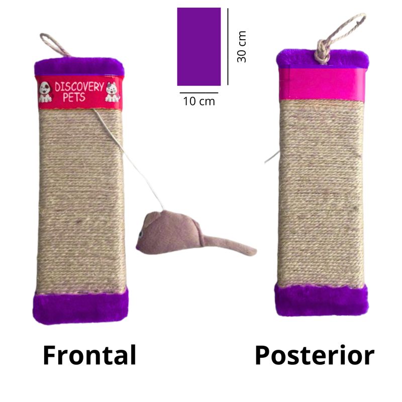 GENERICO - RASCADOR PARA GATO FORMA DE TABLA-MORADO