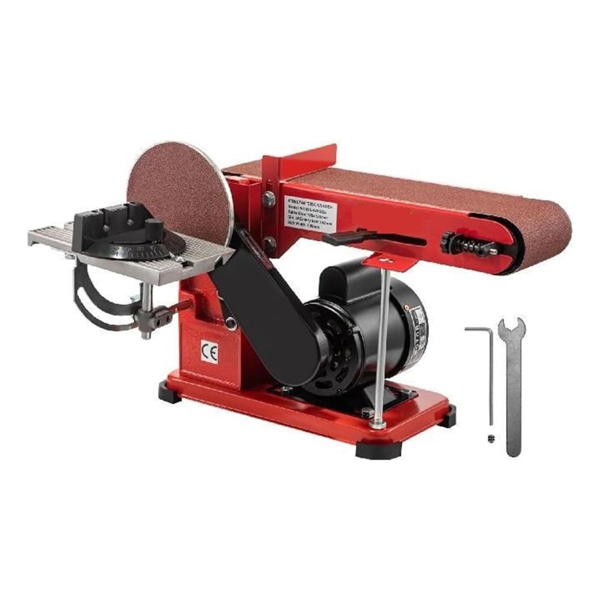 QUICK - Lijadora De Banda Y Disco Sistema Velcro Roja Y Negra