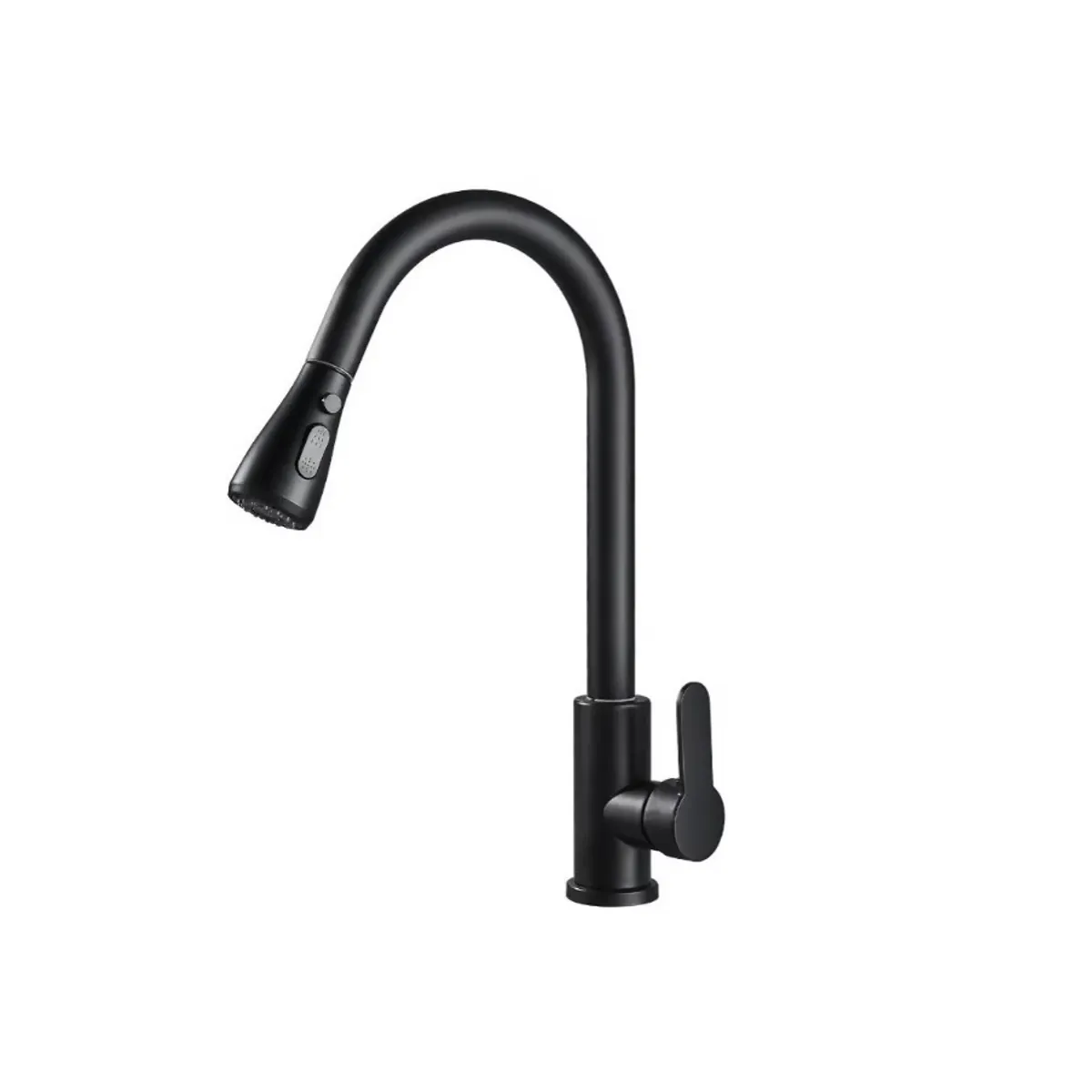 U BUY - Llave Monomando Lavaplatos Profesional Extraíble Negra