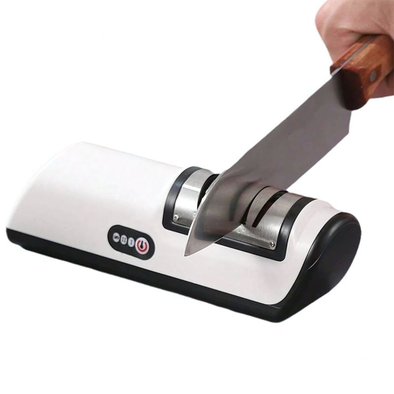 GENERICO - Afilador de cuchillos inalámbrico recargable por USB con 3 velocidades