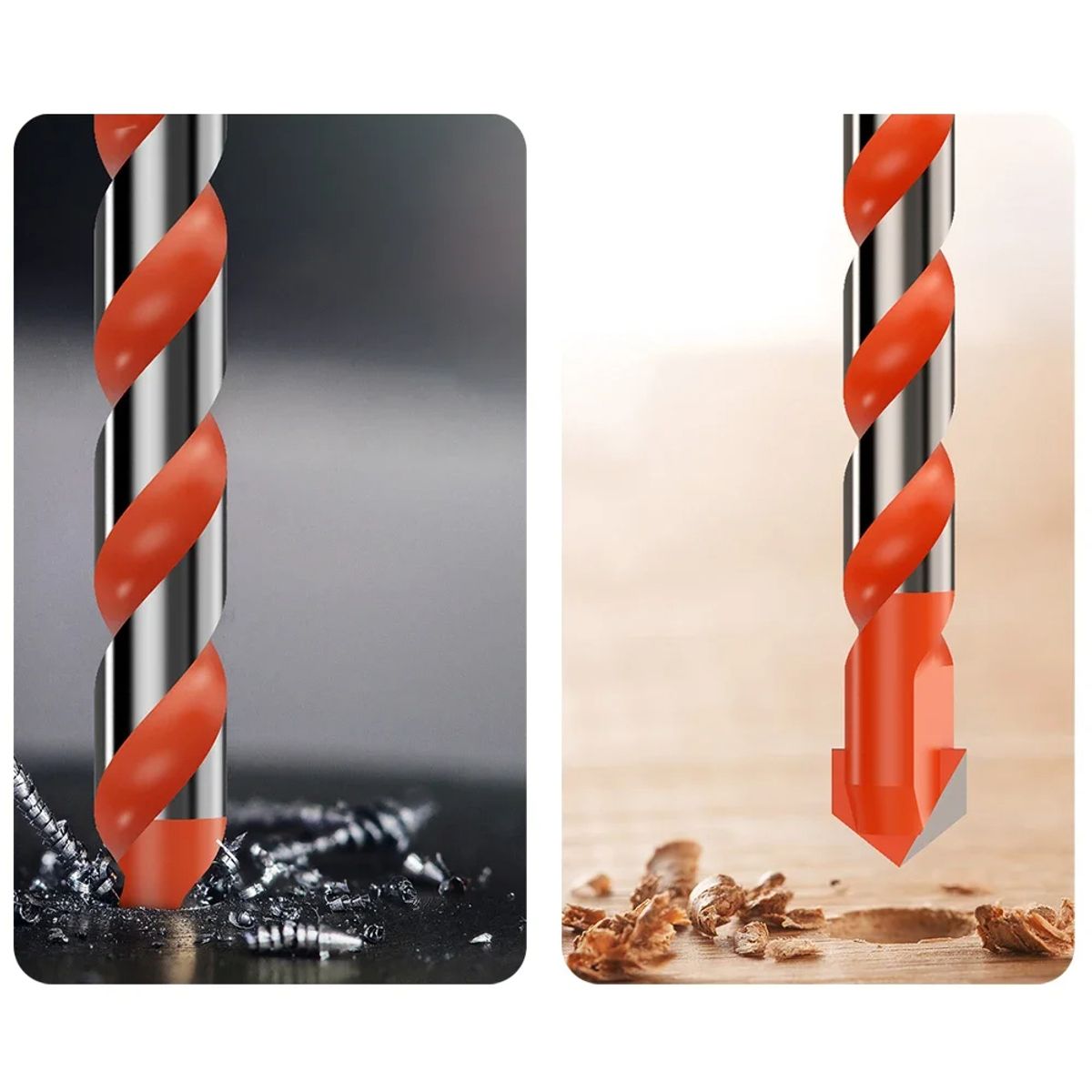 GENERICO - BROCAS MULTI-MATERIAL Set de 5 pz HSS