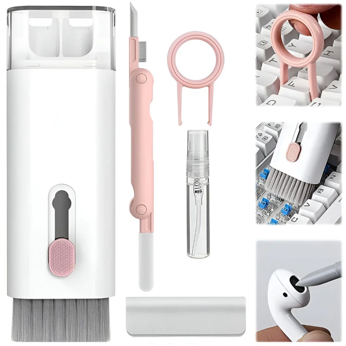 GENERICO - Kit De Limpieza Portátil 7 En 1 Para Celular Laptop Tablet airpods