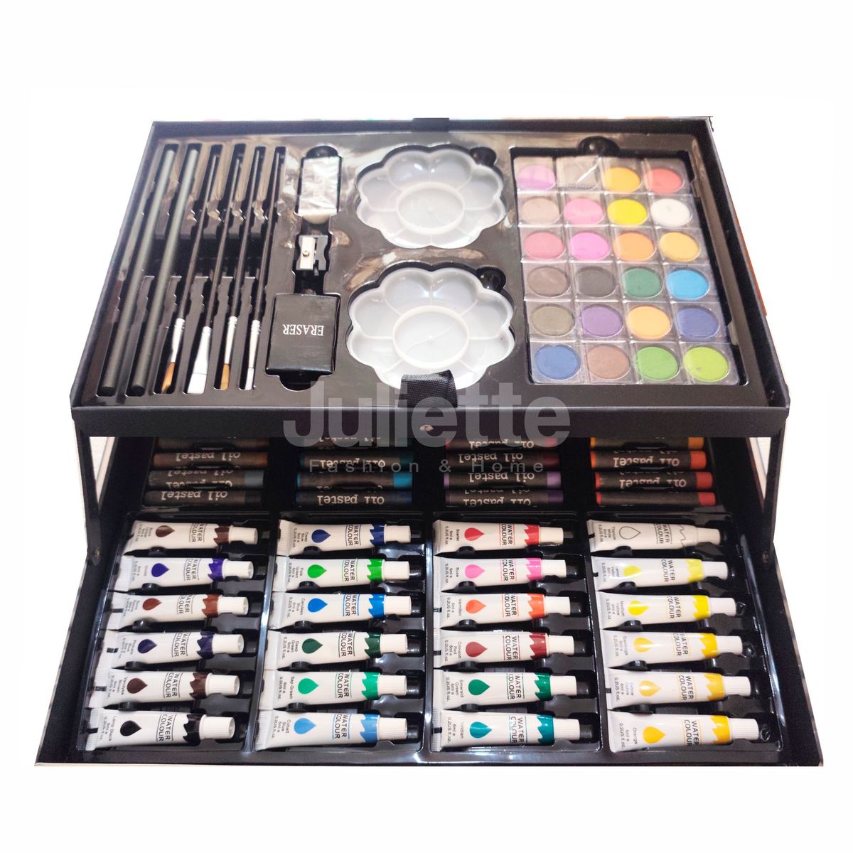 GENERICO - BAILARINA CAPUCHINA III KIT DE DIBUJO 132PCS EN MALETA ROSA