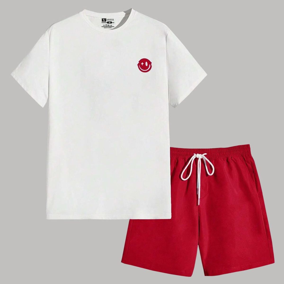 YANSUS - Conjunto Yansus Polo Blanca Con Short