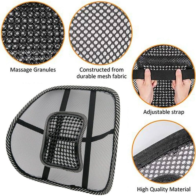 GENERICO - Malla Soporte Lumbar Para Asiento Del Auto