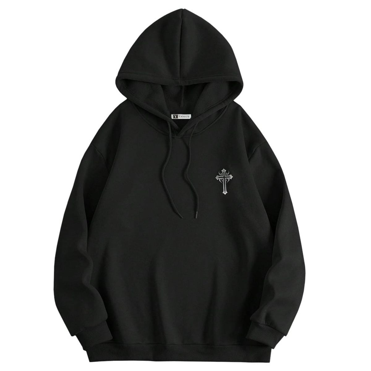 YANSUS - Polera Hombre Yansus Negro Cruz