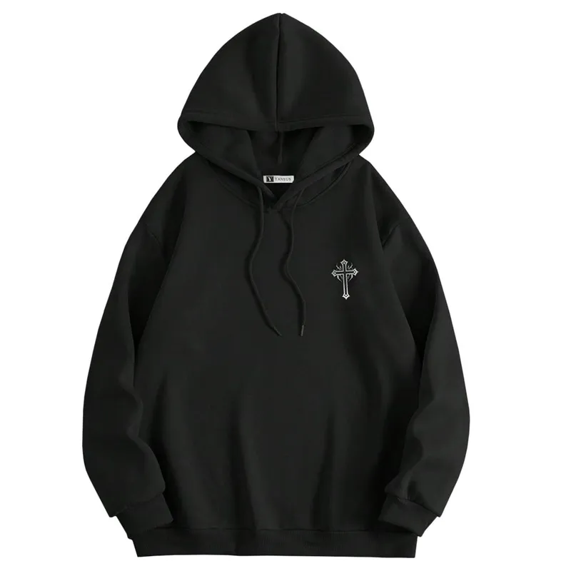 YANSUS - Polera Hombre Yansus Negro Cruz