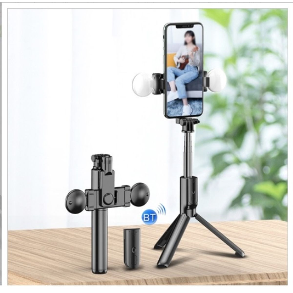 GENERICO - Selfie Stick 3 En 1 Tripode Control Bluetooth