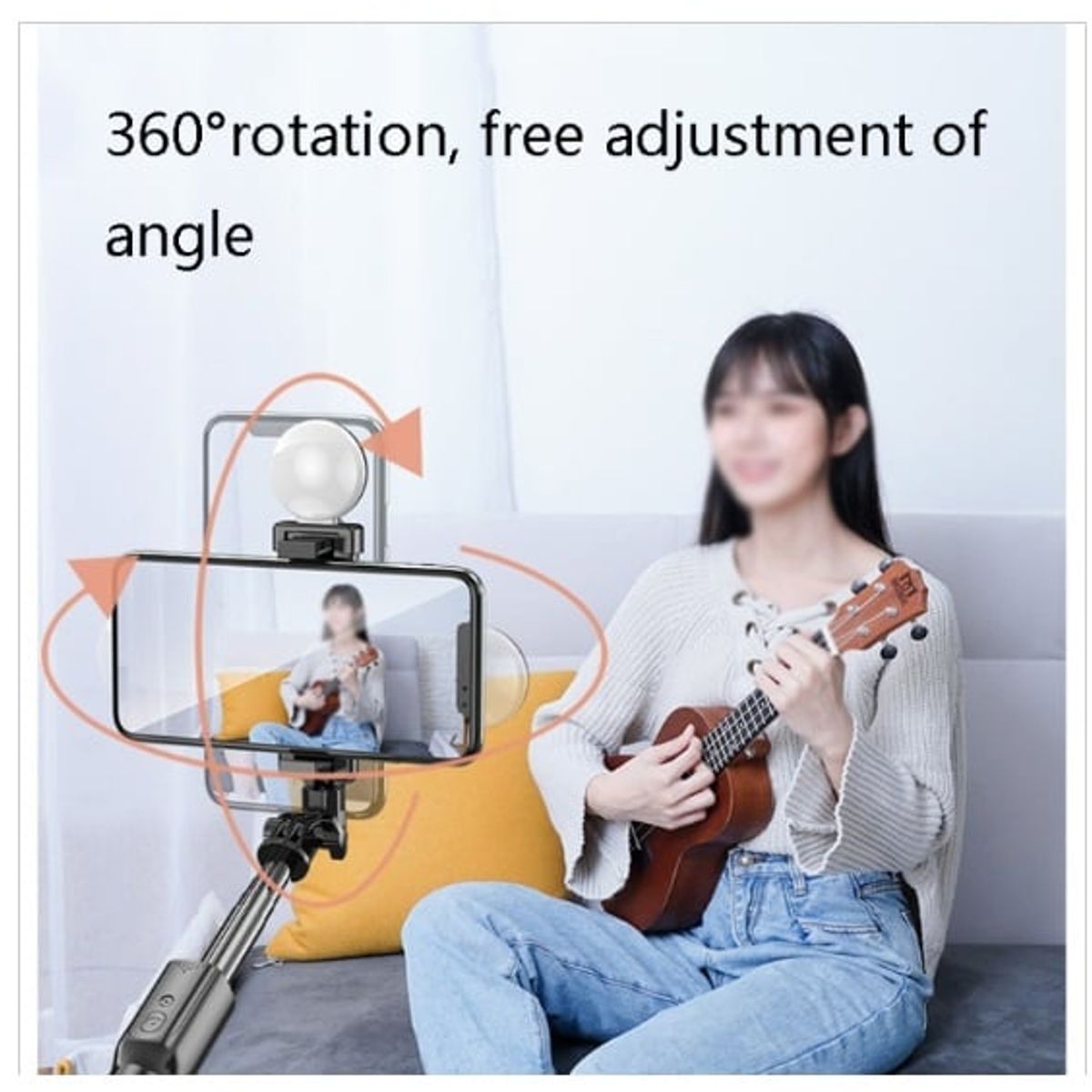 GENERICO - Selfie Stick 3 En 1 Tripode Control Bluetooth