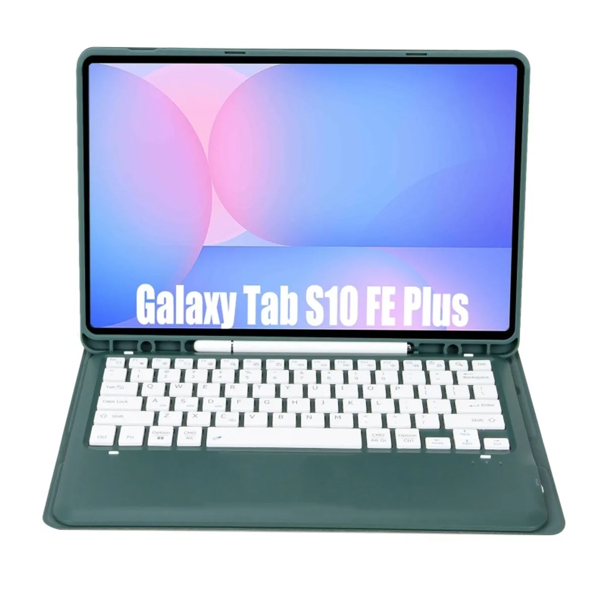 RENVMEXY - Teclado Bluetooth A820B verde para Samsung Galaxy Tab S10 FE Plus