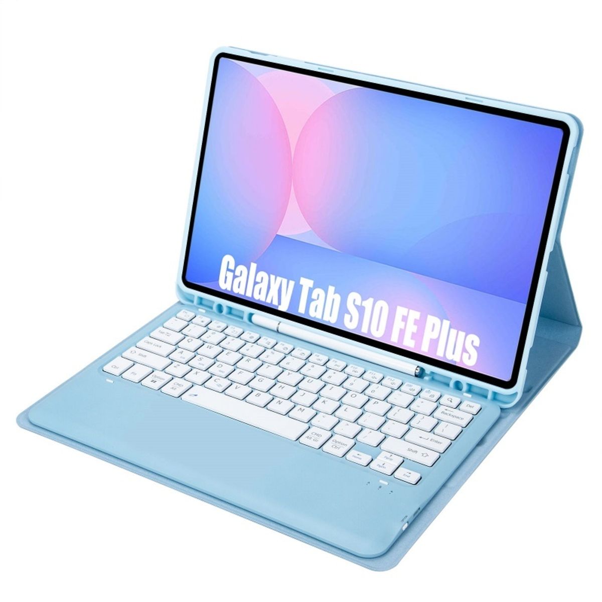 RENVMEXY - Teclado Bluetooth A820B azul para Samsung Galaxy Tab S10 FE Plus